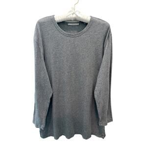 VINCE | Gray Long Sleeve Crewneck Top Soft Cotton Modal Casual Basic Tee | XL